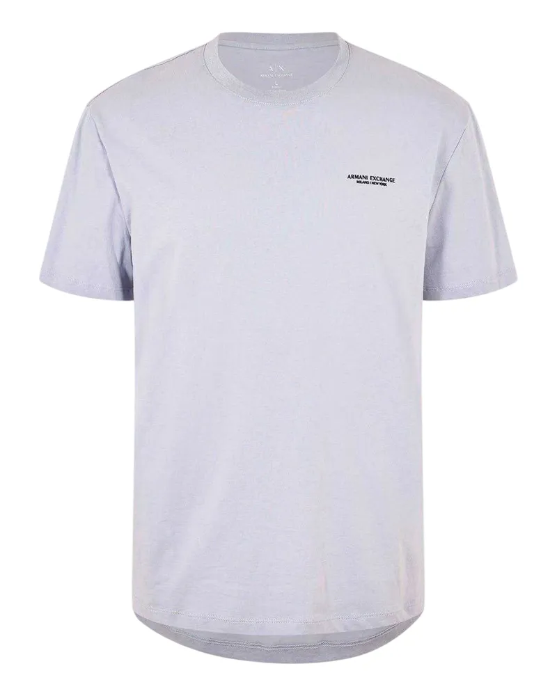 Armani Exchange T-Shirt für Herren, Baumwolle (Flieder Lila