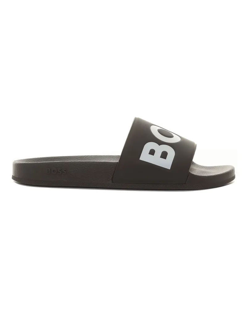 HUGO BOSS Aryeh Riemchenslide - Schwarz Schwarz