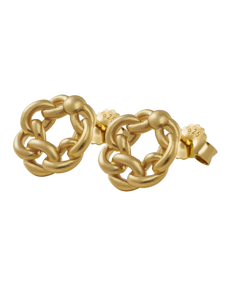 Orphelia Estelle' Damen 925er Sterling Silber Ohrstecker - Gold ZO-7516/G Gold