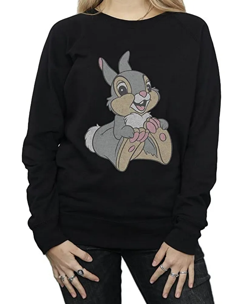 Disney Classic" Sweatshirt für Damen (Schwarz Schwarz