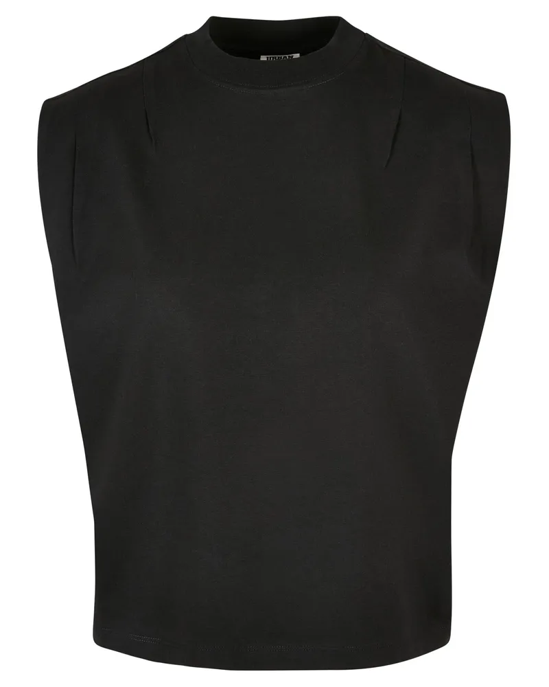 Urban Classics Oberteil Mit Falten für Damen (Schwarz Schwarz