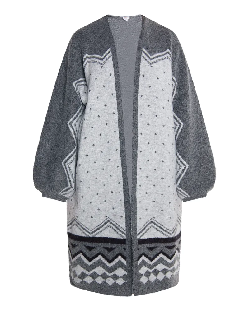 Usha Strickjacke Damen Grau Mehrfarbig Mehrfarbig