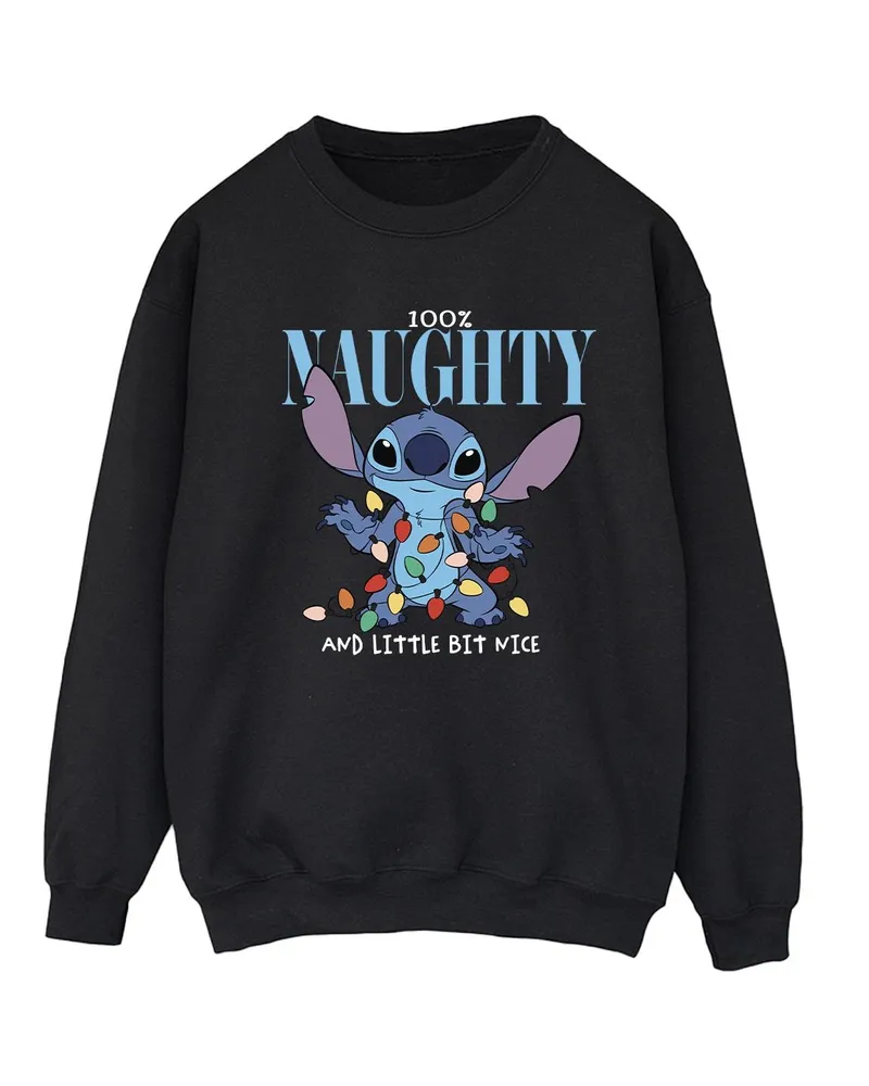 Disney Naughty & Nice" Sweatshirt für Damen (Schwarz Schwarz