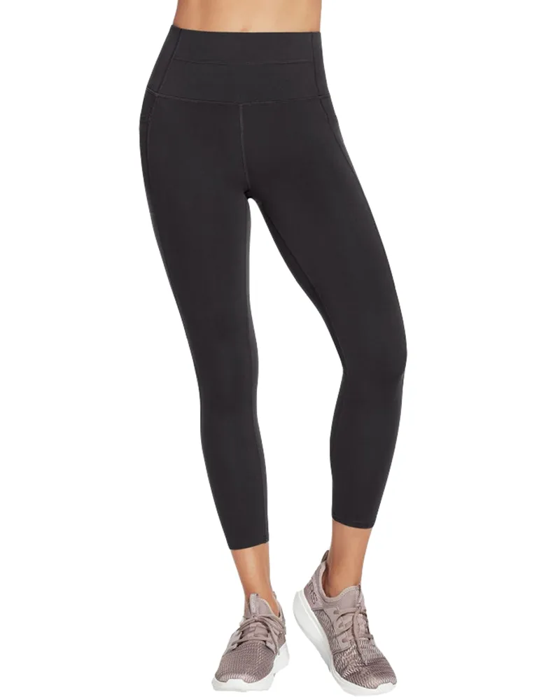 Skechers Damen Go Walk Wear High-Waist 7/8 Leggings Schwarz
