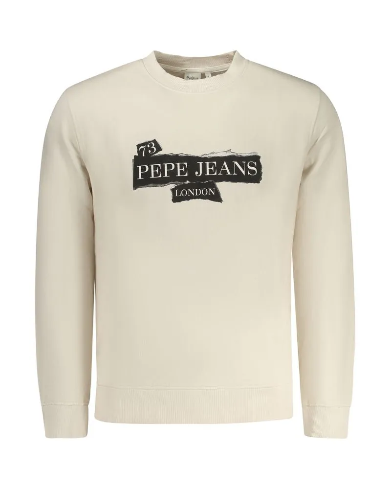 Pepe Jeans Beiges Baumwoll-Herren Sweatshirt Beige