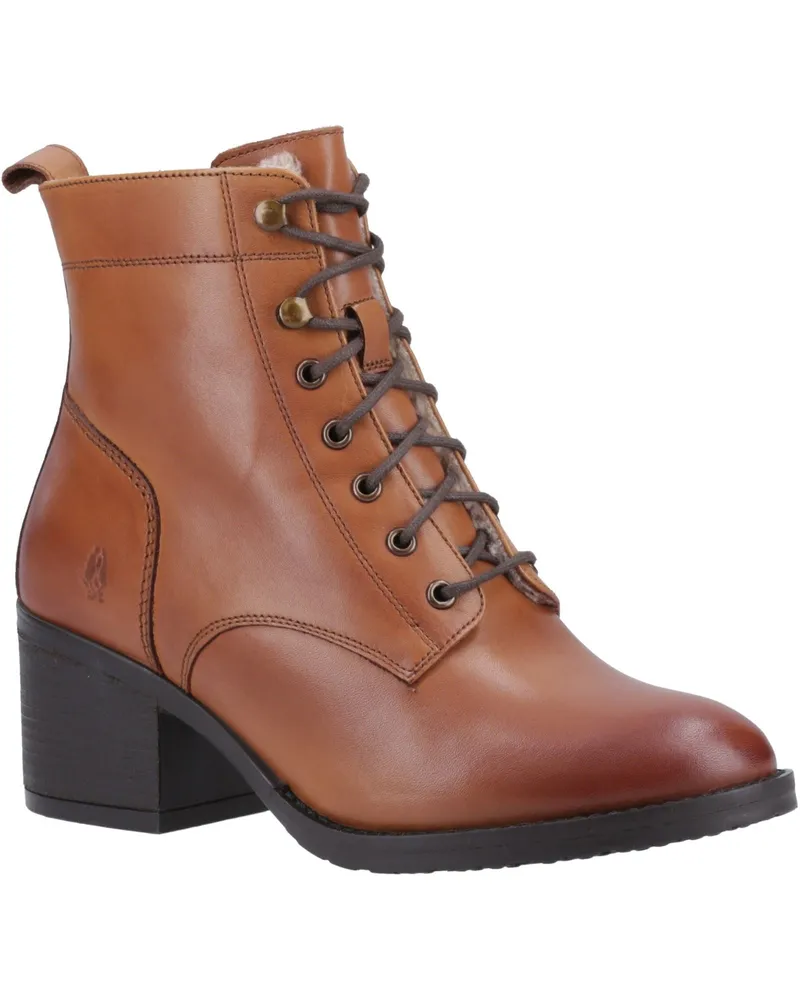 Hush Puppies Harriet Leder Damen Tan Stiefel Cognac