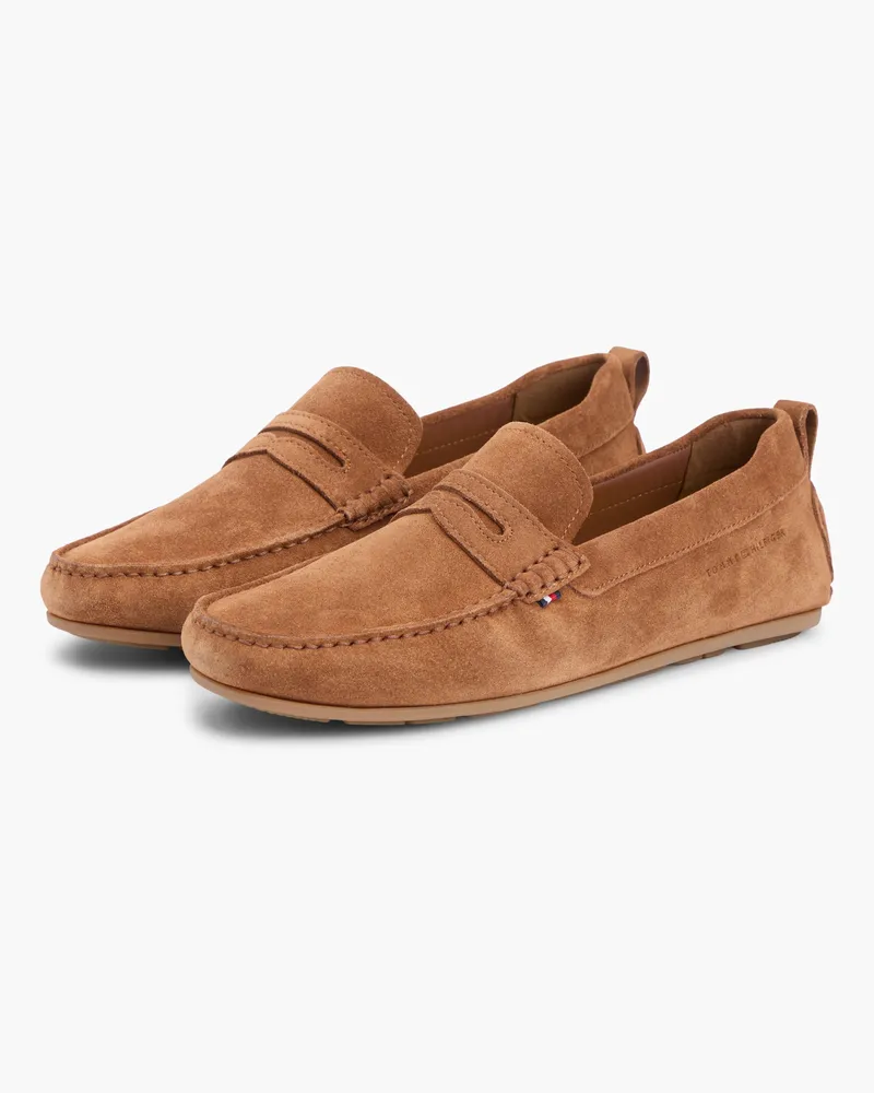 Tommy Hilfiger Core Hilfiger Herren Wildlederfahrer - Coconut Grove Wildlederfahrer in Tan Cognac