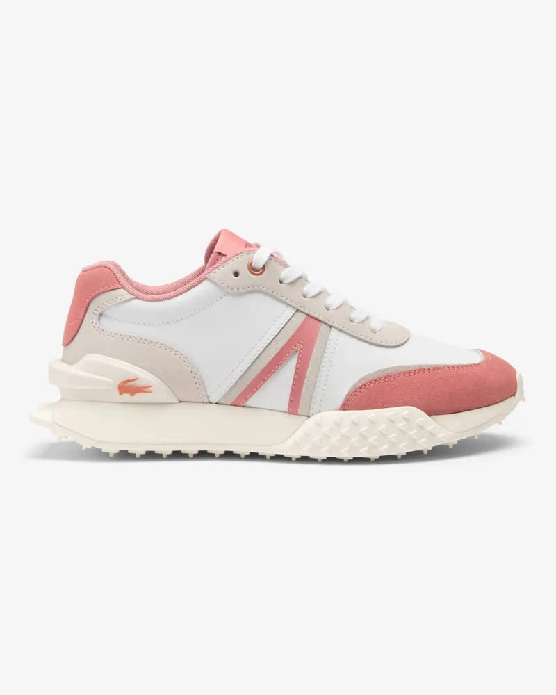 Lacoste Damen  L-Spin Deluxe Sneaker in Weiß Pink Weiß