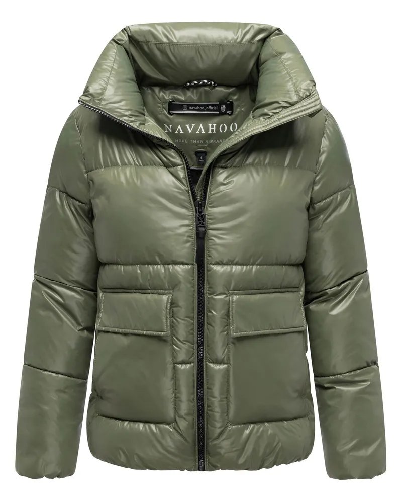 NAVAHOO Damen Steppjacke Eispracht – stilvoll, warm & funktional Grün