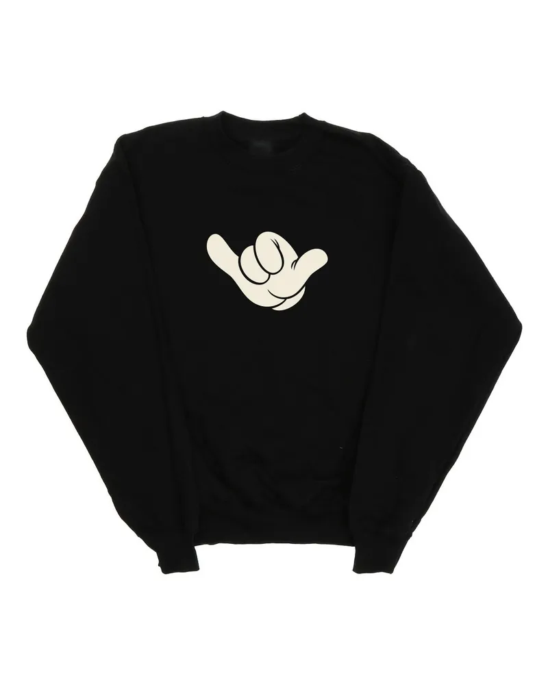 Disney Herren Mickey Mouse Skate Sweatshirt (Schwarz Schwarz