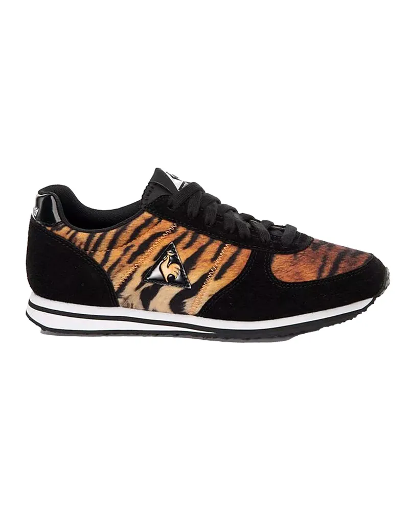 Le coq sportif Bolivar Tiger Womens Black/Braun Trainer Mehrfarbig