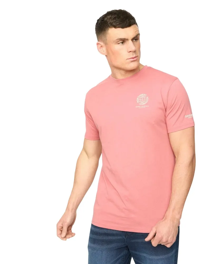 CrossHatch Chittingtons" T-Shirt für Herren (Pink Rosa