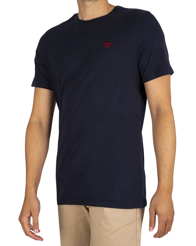 Barbour Maßgeschneidertes Sport-T-Shirt - Blau Blau