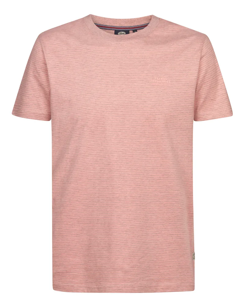 Petrol Industries Jersey T-Shirt Hierro Herren - Rot Korallenrot