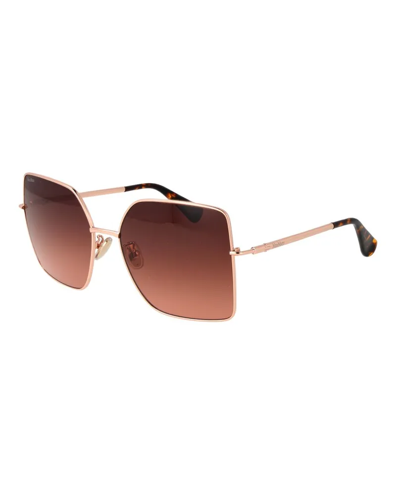 Max Mara Quadratische Rahmen-Sonnenbrille - Braun Braun