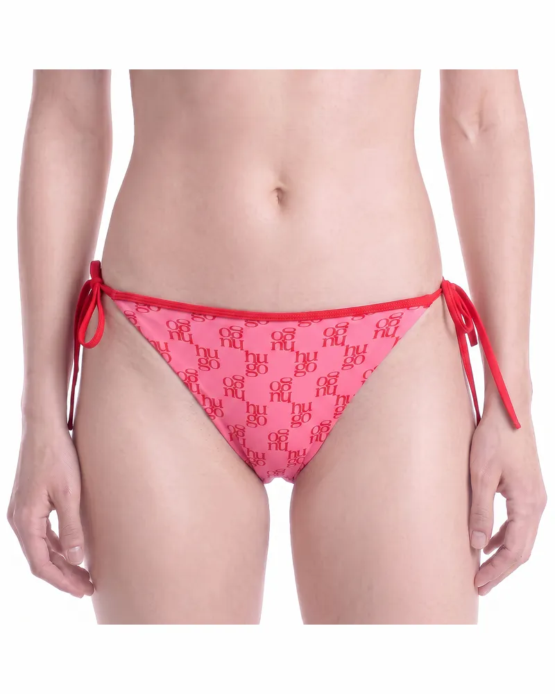HUGO BOSS Frauen Bikini-Hose mit seitlichen Bindebändern 50555665 Rot