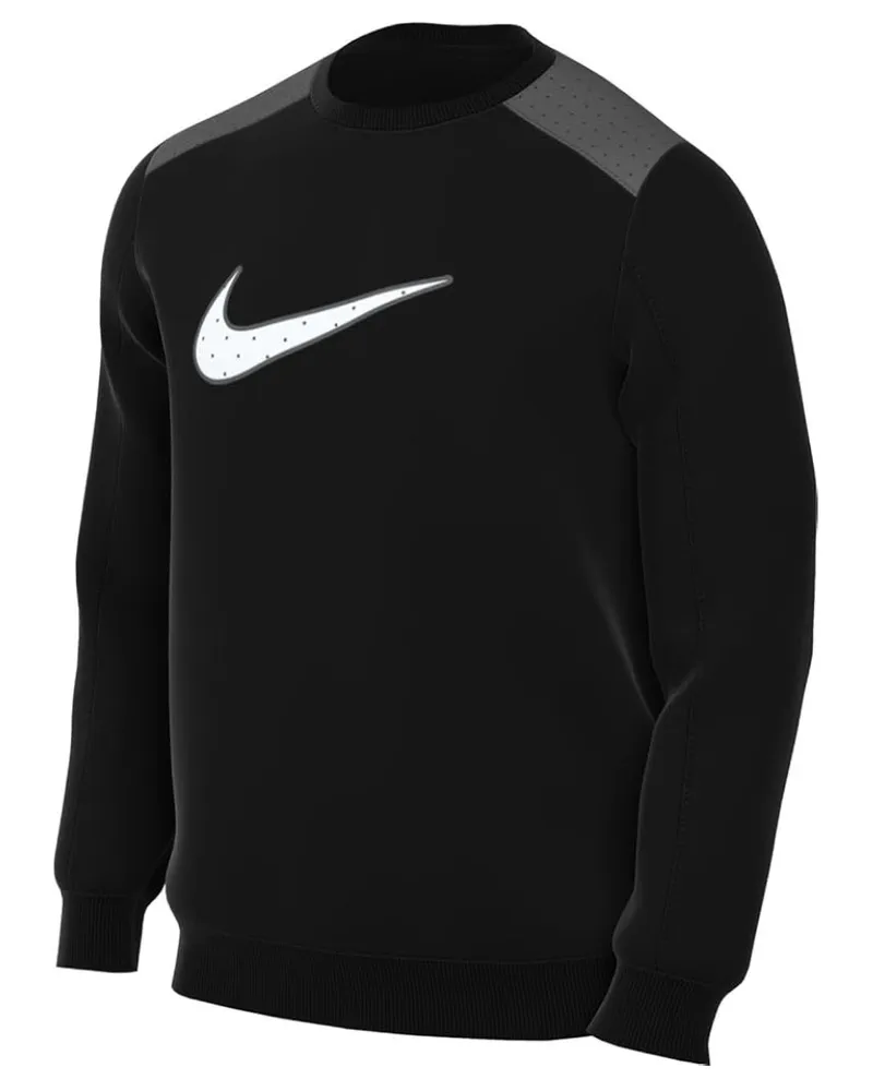 Nike Schwarzer Pullover Mit Großem Swoosh-logo Schwarz