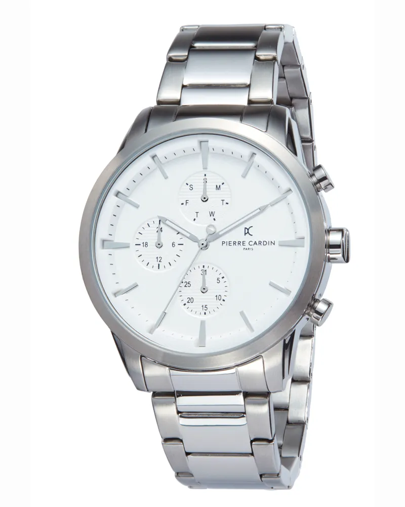Pierre Cardin Herrenarmbanduhr PC902741F108 Silber