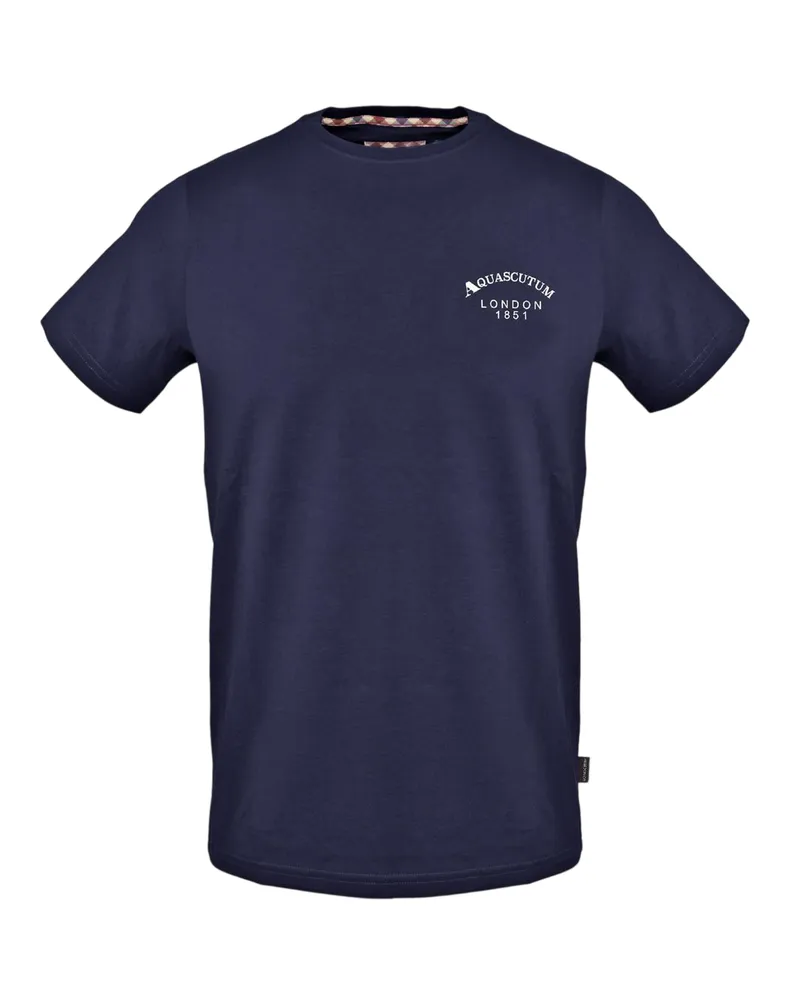 Aquascutum London" T-Shirt für Herren, Regulär (Marine Marineblau