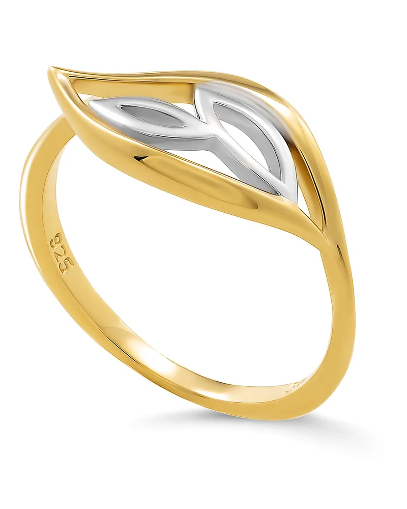 Orphelia Charlotte' Damen-Ring aus 925er Sterlingsilber – Silber/Gold ZR-7523/G Silber