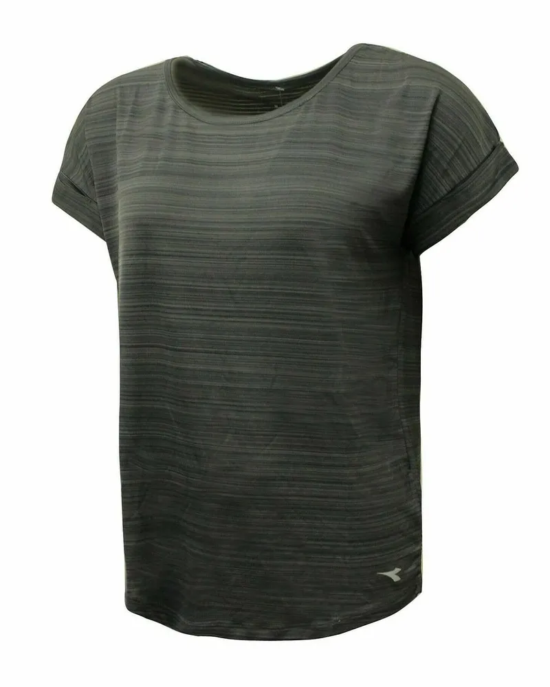 Diadora Sportswear Womens Dunkelgrau T-Shirt Grau