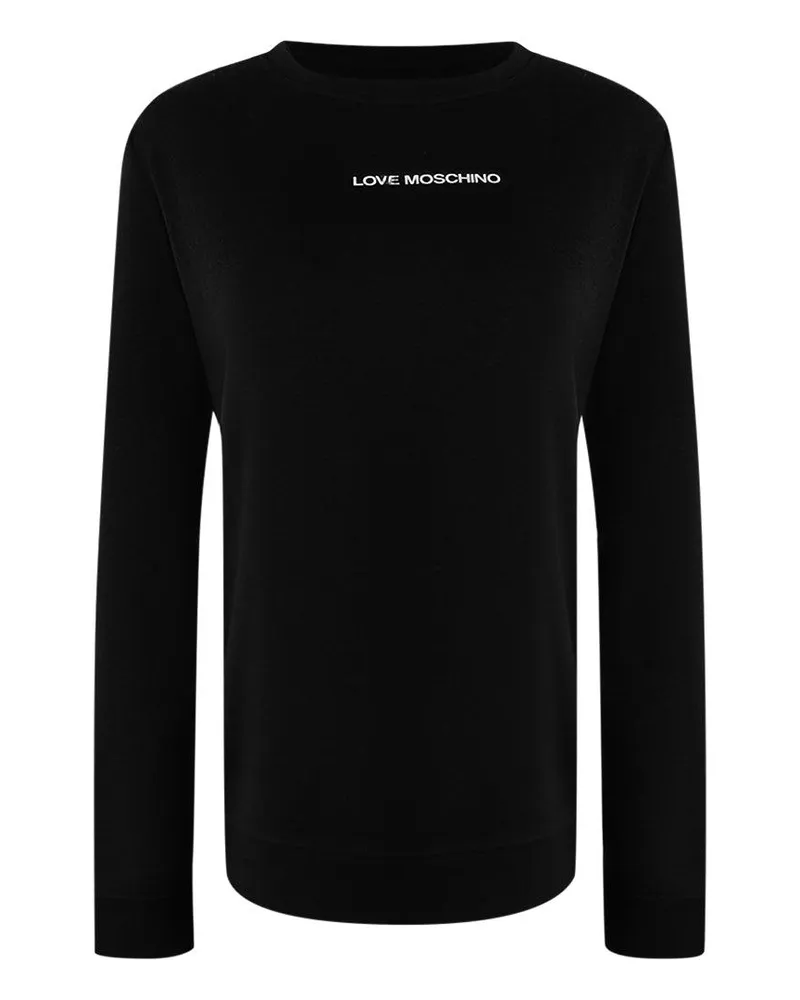 Moschino Sweatshirt für Herren/Damen Unisex, Langärmlig (Schwarz Schwarz