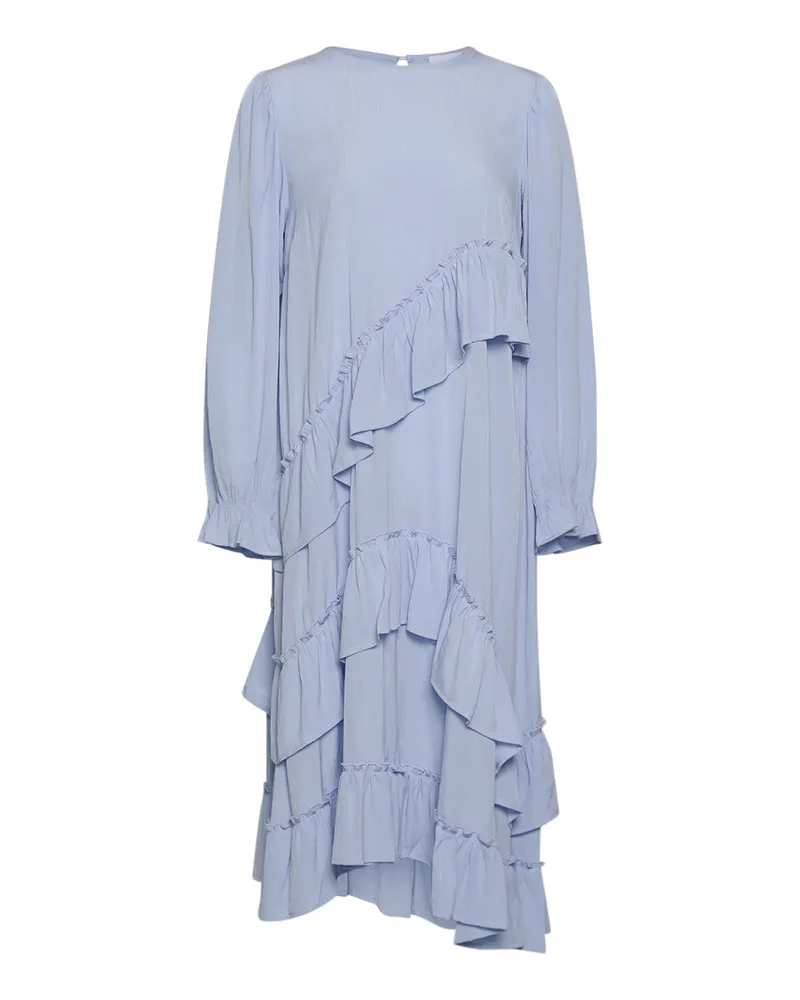NOELLA Sierra Rüschenkleid in Hellblau Hellblau