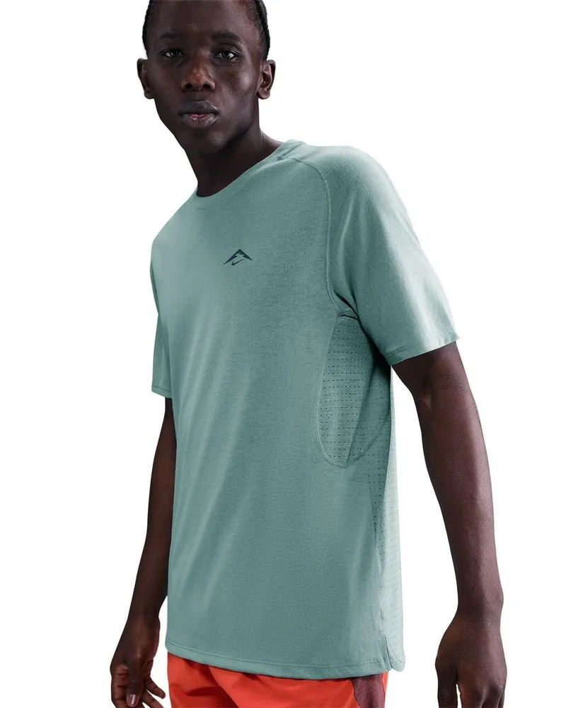 Nike Trail Solar Chase" T-Shirt für Herren, Dri-FIT (Kanonen Farbe/Schwarz Braun