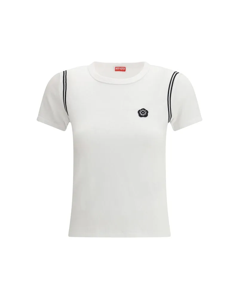 Kenzo Weißes Baumwoll-T-Shirt Weiß