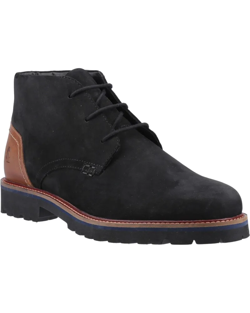 Hush Puppies Moore Nubuck Ankle Boots, Herren - Schwarz Schwarz