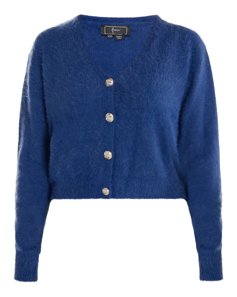 FAINA Strickjacke Damen Marine Marineblau