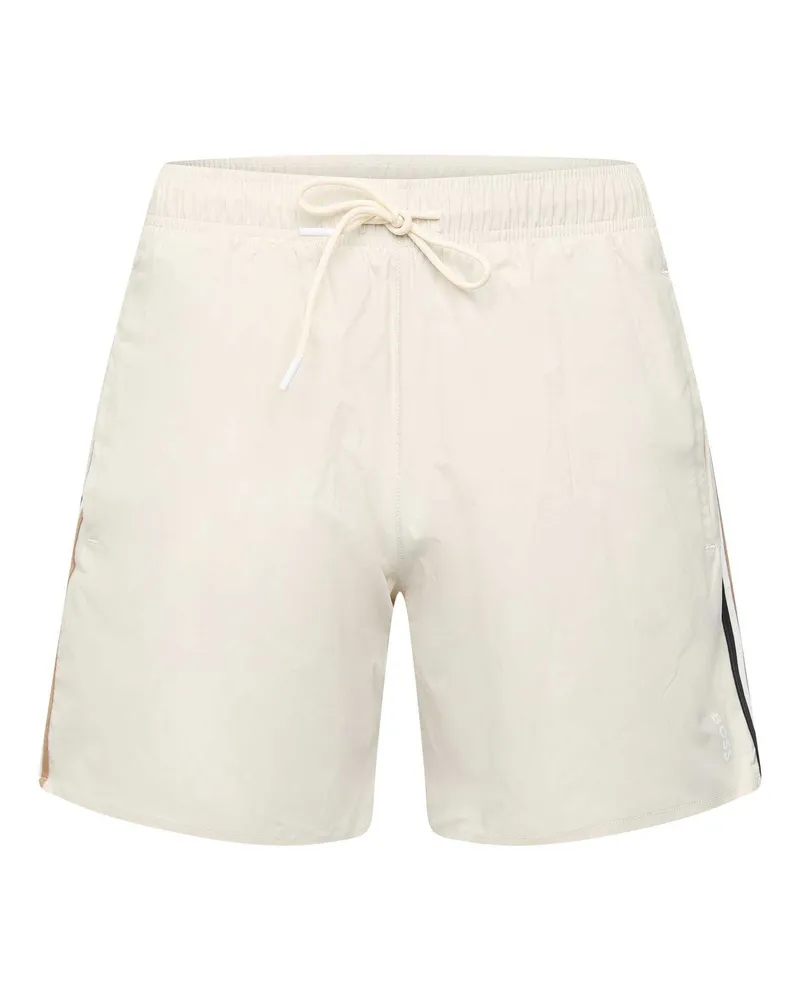 HUGO BOSS Iconic" Badeshorts für Herren (Weiß Weiß