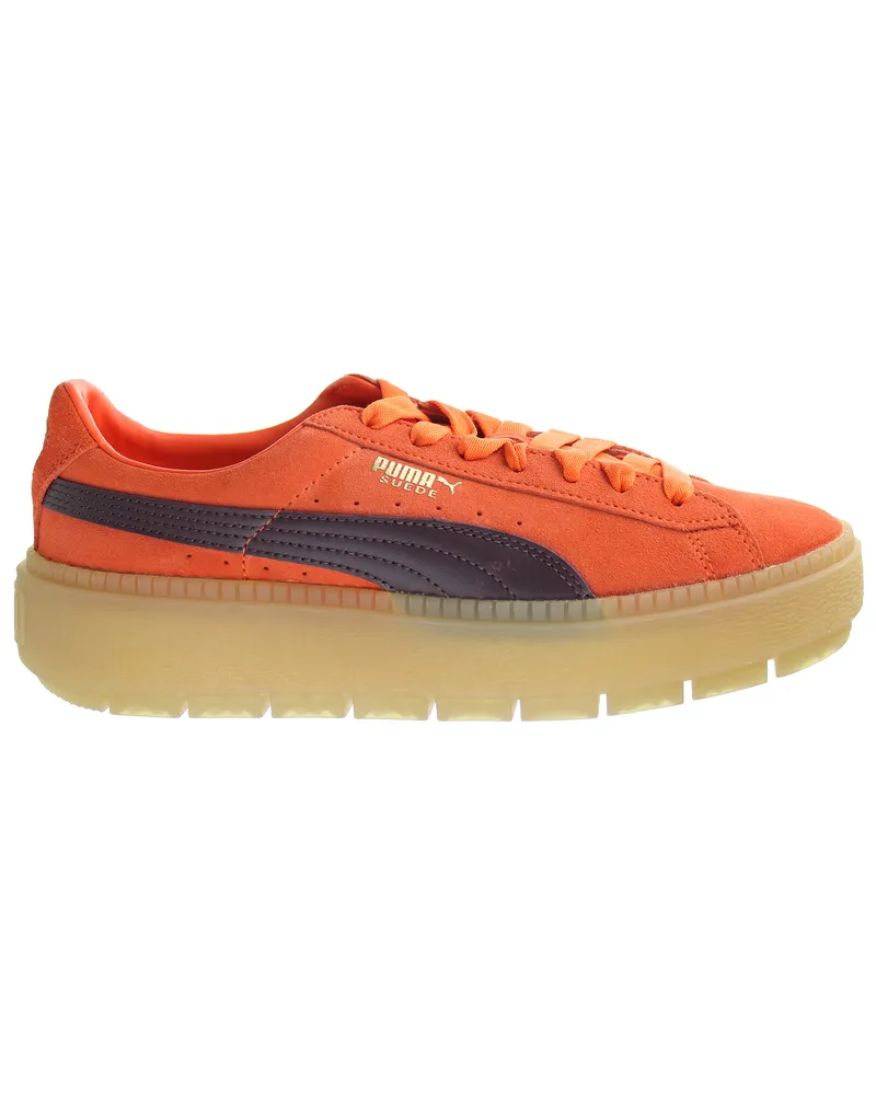 Puma Bahnsteigspuren Block Orange Womens Trainer Orange
