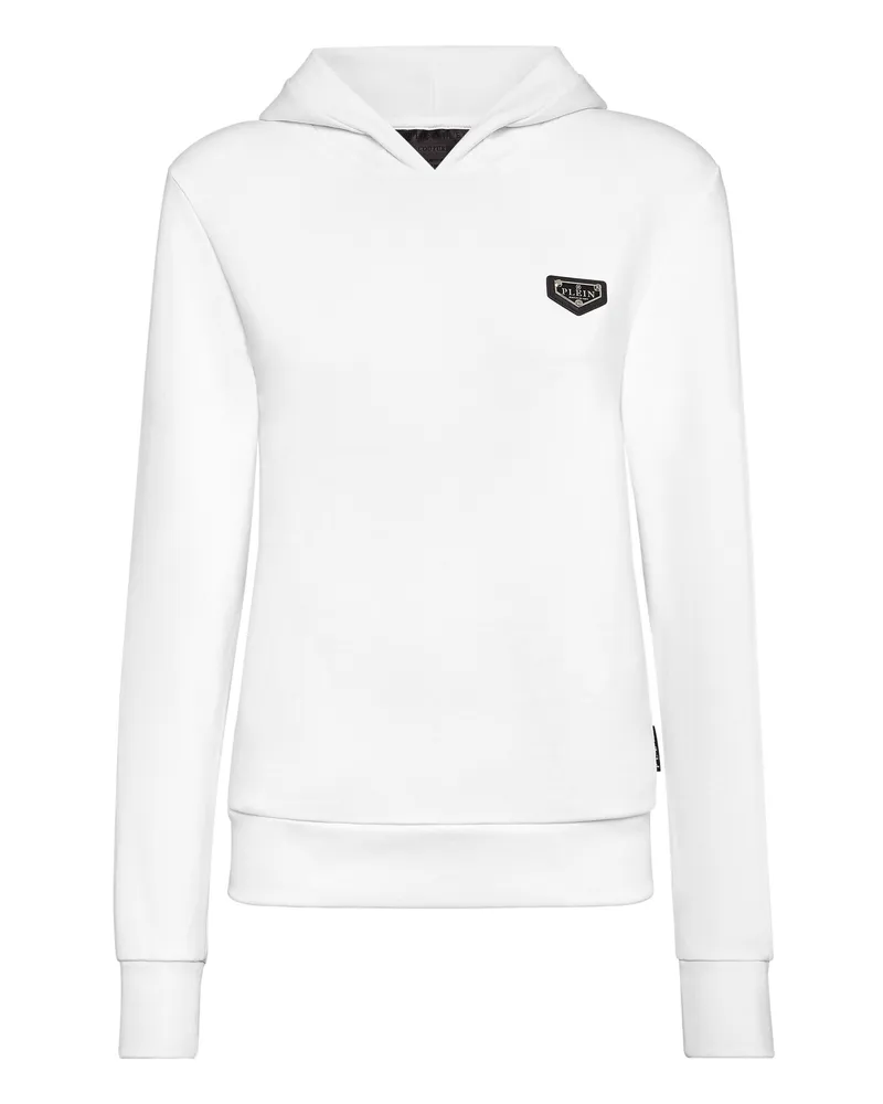 Philipp Plein Hoodie Iconic Plein Weiß