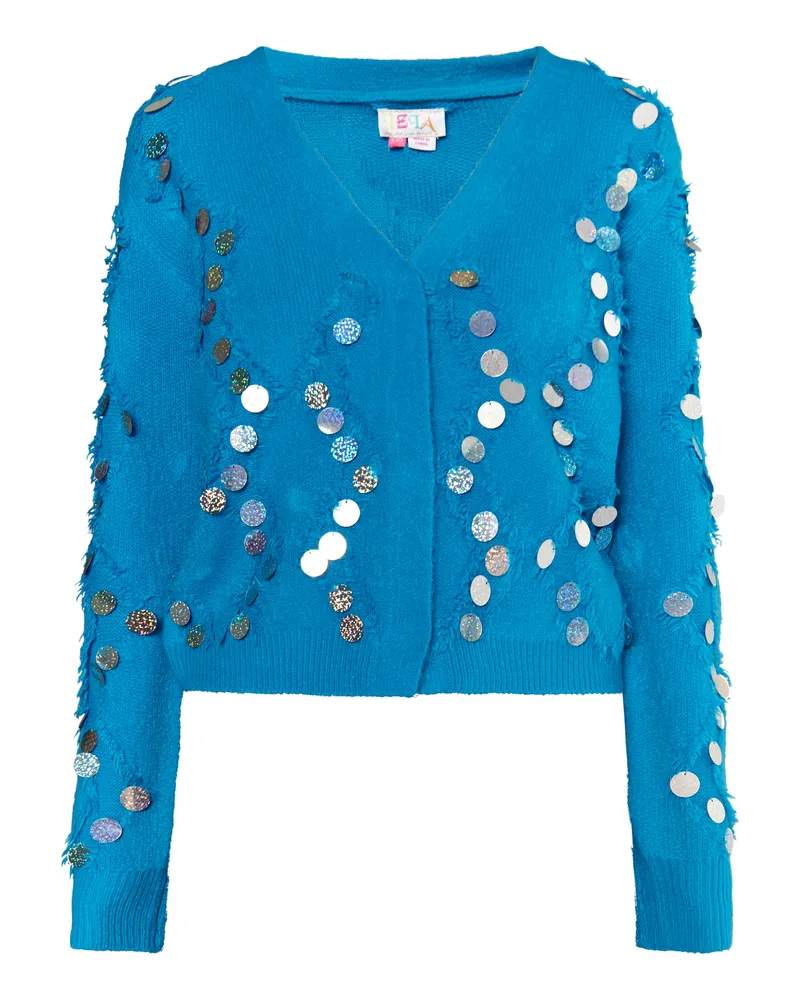 IZIA Strickjacke Damen blau Blau