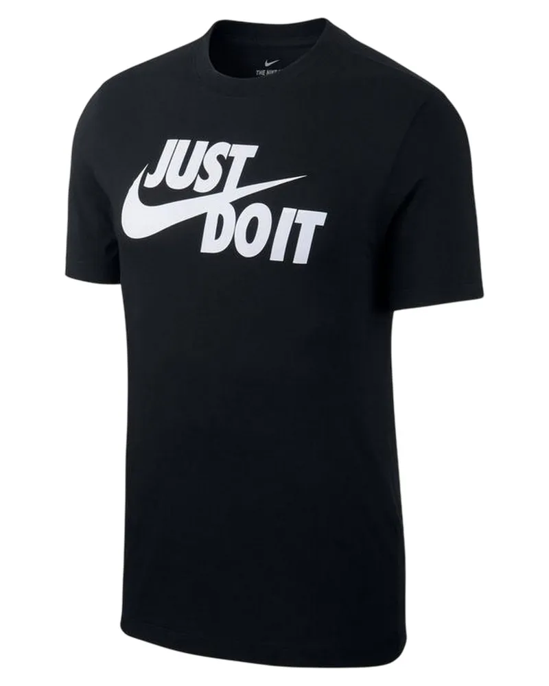 Nike Just Do It" T-Shirt für Herren (Schwarz/Weiß Schwarz