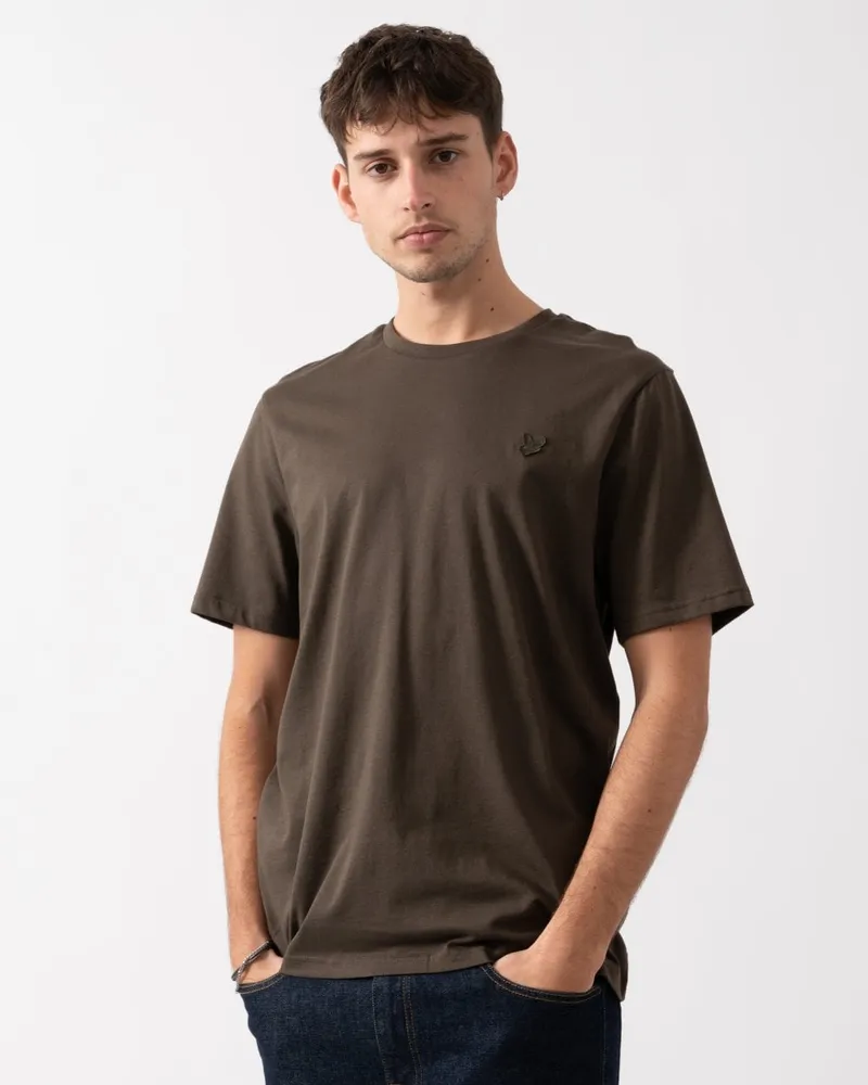 Lyle & Scott T-shirt „tonal Eagle Form" In Grün Braun