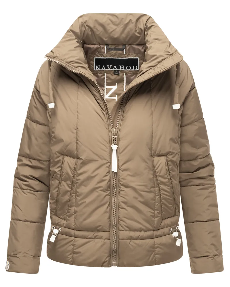 NAVAHOO Luftzauber Damen Winterjacke – leicht, warm & stylisch Braun