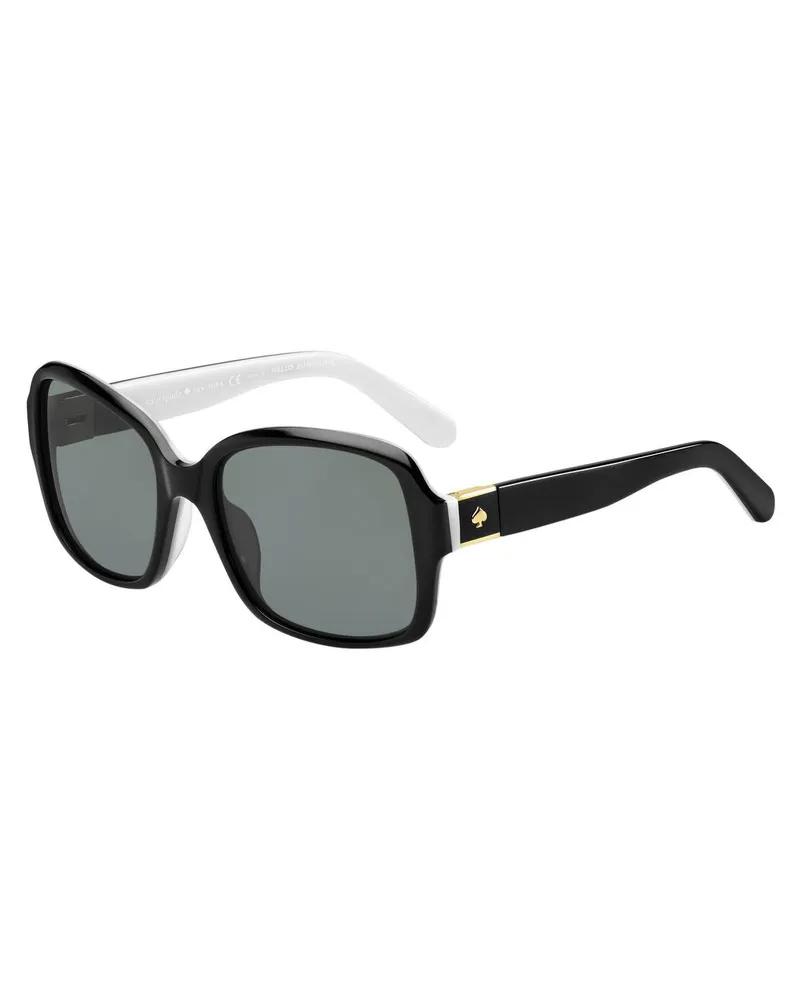 Kate Spade Annora Polarisierte Schwarze Sonnenbrille Schwarz