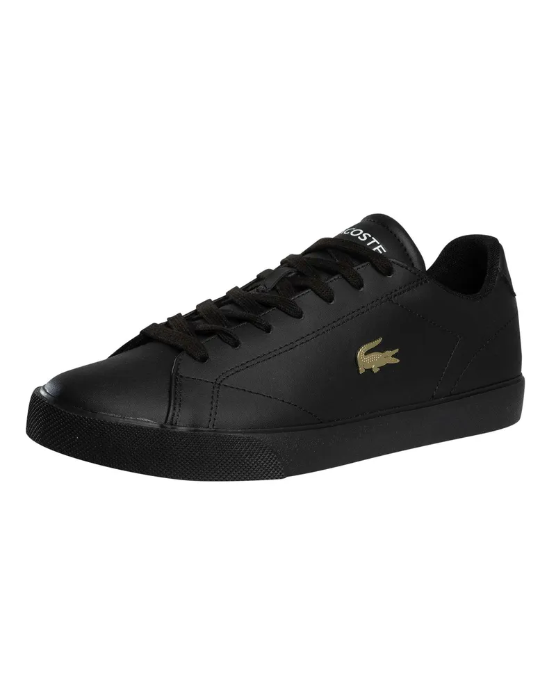 Lacoste Lerond Set 225 2 CMA Leder-Sneaker, Schwarz Schwarz