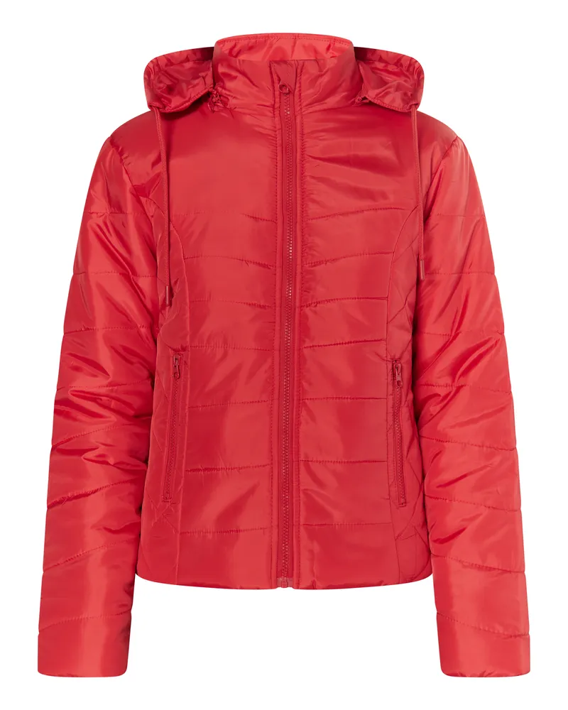 My Mo Leicht wattierte Jacke Damen verrotten Rot