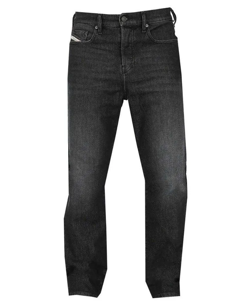 Diesel Herren D-Viker Gewaschene Jeans (Schwarz Schwarz