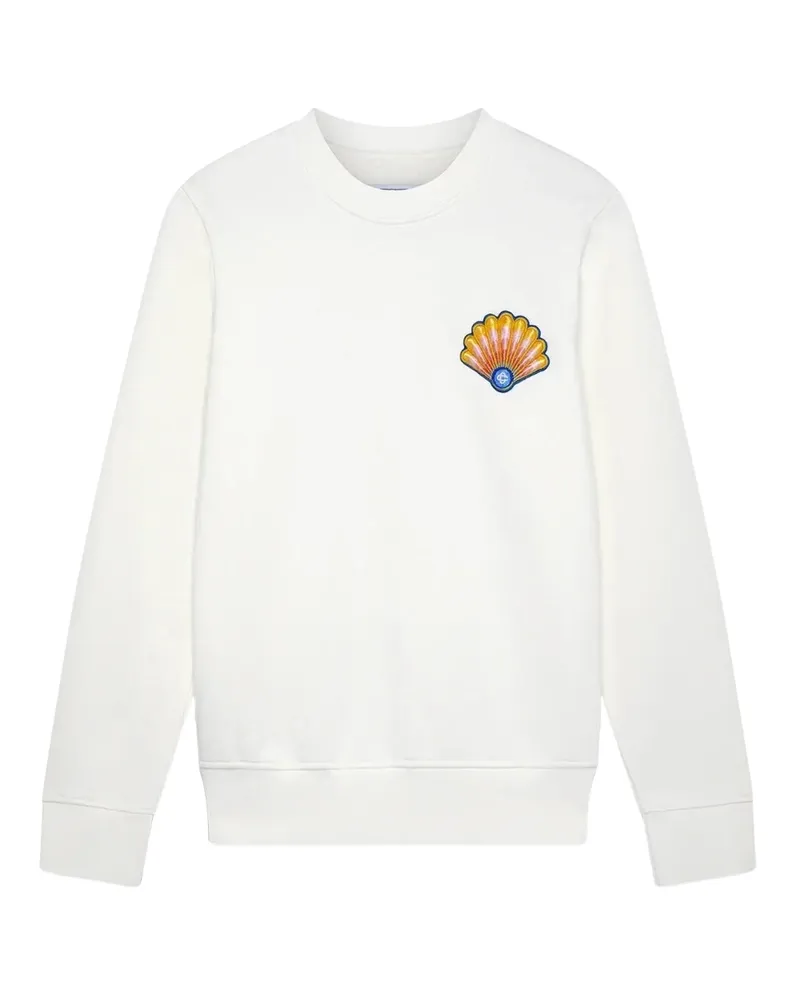 Casablanca Paris Bestickte, Cremeweiße Sweatshirts Weiß