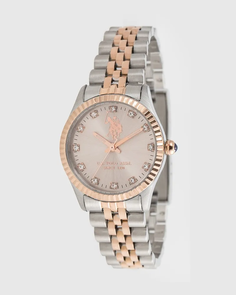 U.S. Polo Assn.  Uhr Azure Damen Uhr Silber