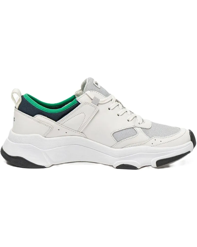 HUGO BOSS Herren Sneaker "Asher", Leder (Weiß Weiß