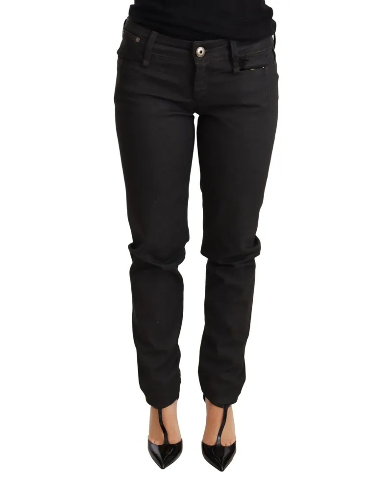 Ermanno Scervino Gerade geschnittene Jeans Schwarz