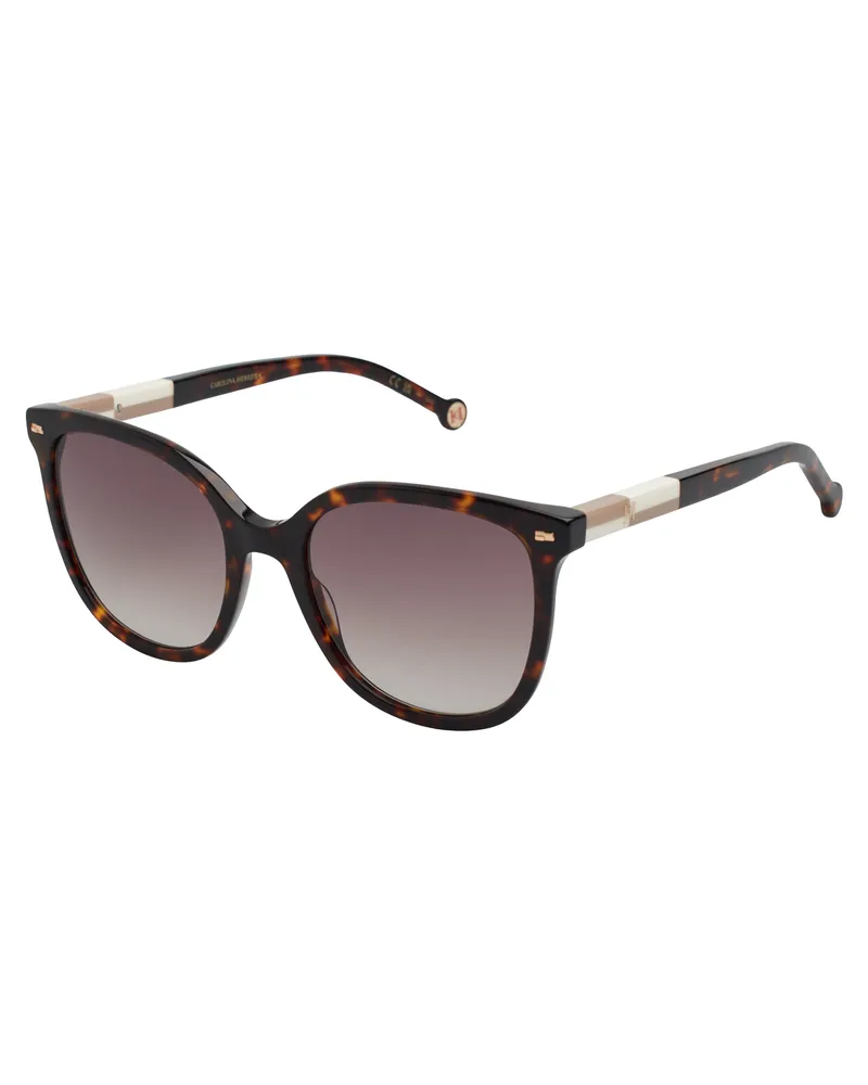 Carolina Herrera New York HER0136S Acetat-Schmetterlings-Sonnenbrille für Damen - Braun Braun