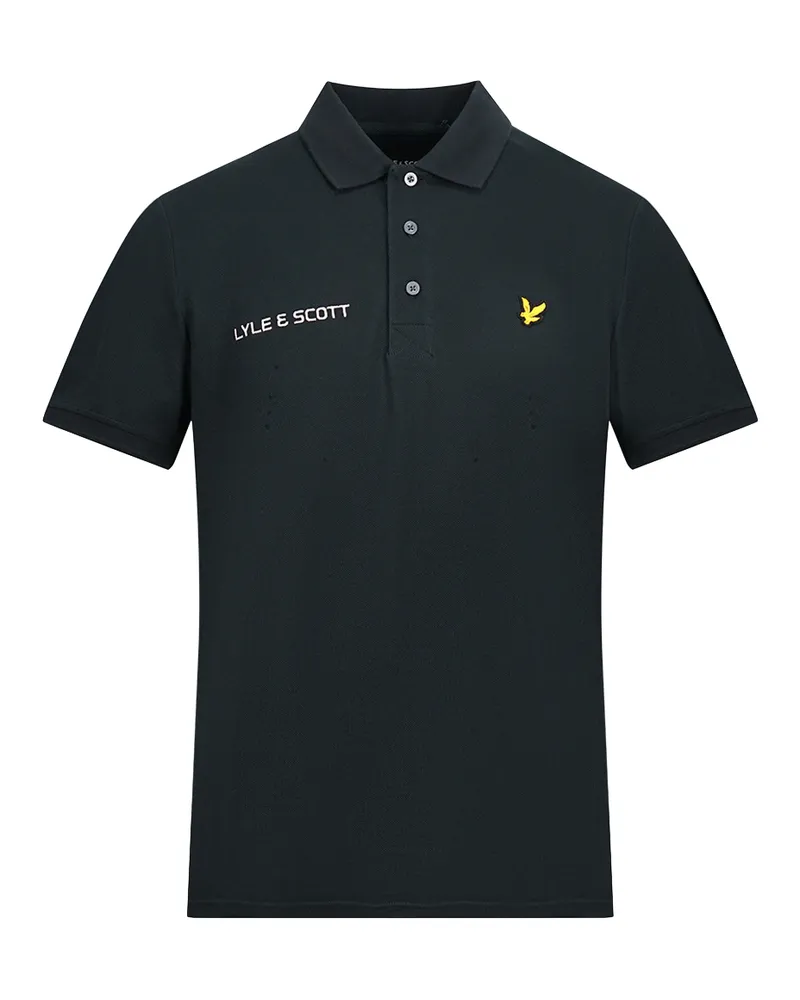 Lyle & Scott True Black Polohemd mit kurzen Ärmeln Schwarz