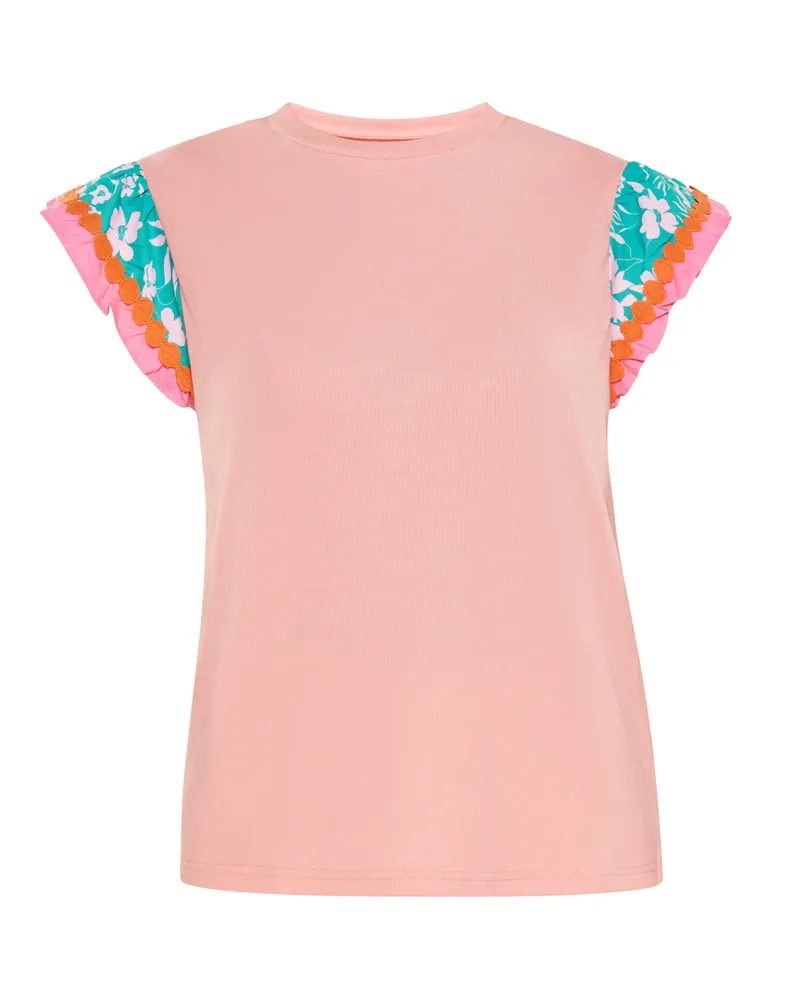 Usha Bluse "Pfirsichblüte" - Pfirsich Pfirsich