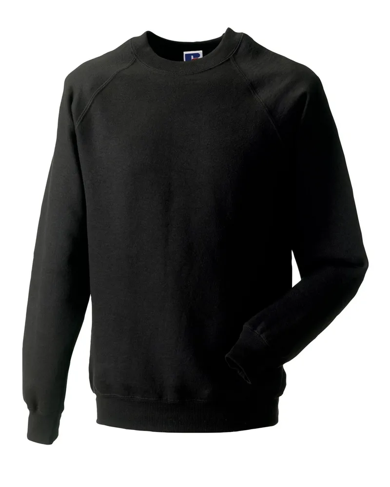 Russell Athletic Russell - "Classic" Sweatshirt für Herren/Damen Unisex (Schwarz Schwarz